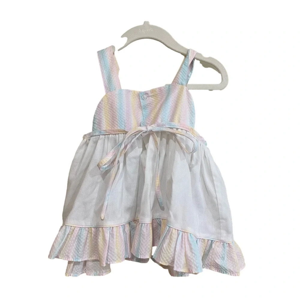 Vintage dress/pinafore 24 months. matching set with bloomers🍭 - Picture 3 of 8